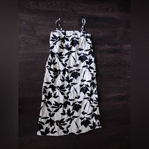 A New Day Black and White Floral Dress